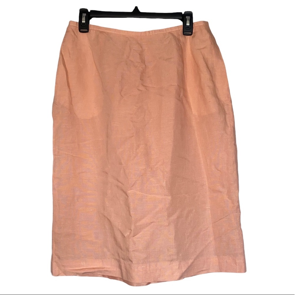 John Meyer Lined Linen Skirt